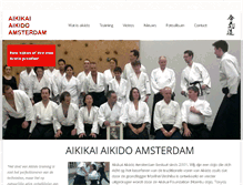 Tablet Screenshot of aikido-amsterdam.nl